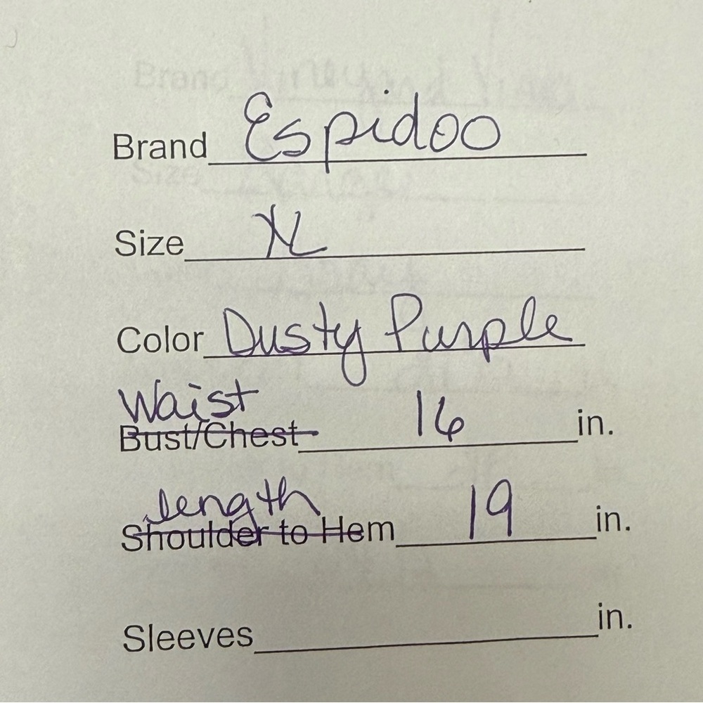 Espidoo High Waist Mauve Capri Leggings XL – Yoga, Gym, Athleisure with Side Poc - Picture 5 of 5